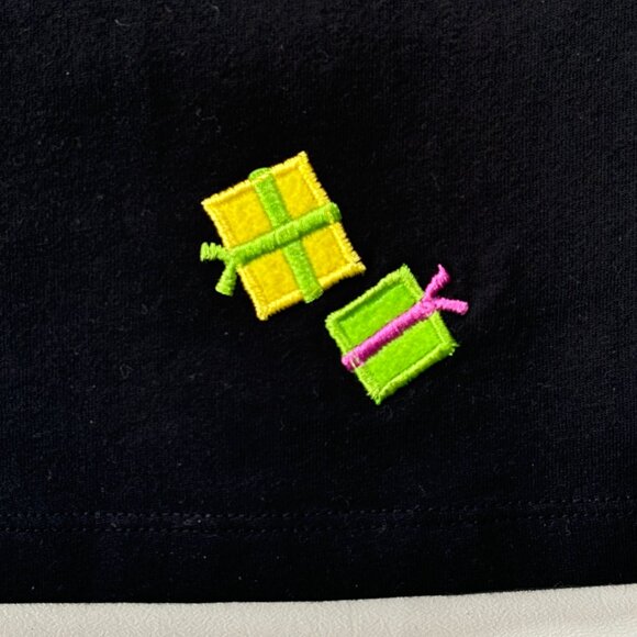 Michael Simon Girl Christmas Top Size 8 Santa Snowman Sequin - Picture 6 of 8